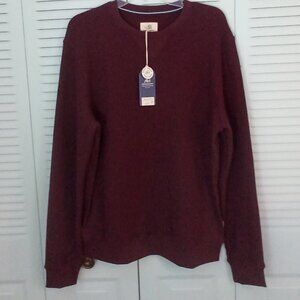 NWT SURFSIDESUPPLY L TEXTURED WAFFLE FLEECE SOFT SIDE RIBBING BRUSHED INTERIOR